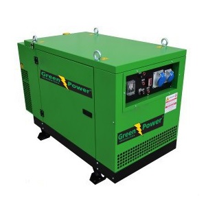 GREENPOWER Kohler Diesel Power generator 15kVA 12kW Soundproof canopy Manual starting