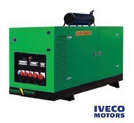 GREENPOWER Fiat Diesel Power generator 50kVA 40kW Soundproof canopy Manual starting