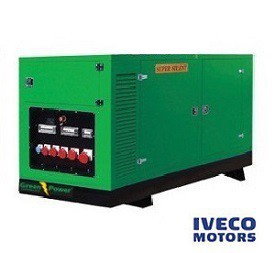 STAGE 5 (V) Fiat Elverk 150kVA 120kW ljudisolerad/täckt manuell startpanel